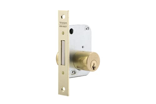 Tesa Assa Abloy 200130HL Cerradura De Embutir Para Puertas De Madera Bronce (Latonado) Entrada 30 mm 2001