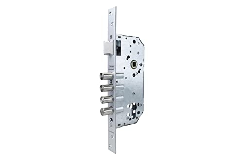 Tesa Assa Abloy TFB7Q 1 R100B Cerradura Monopunto de Seguridad para Puertas de Madera, Latonado, Cil. 30 x 30 mm