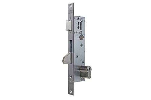 Tesa Assa Abloy 4210203NI Cerradura Monopunto De Palanca Basculante Para Perfiles metálicos Inoxidable Entrada 20 mm 2210