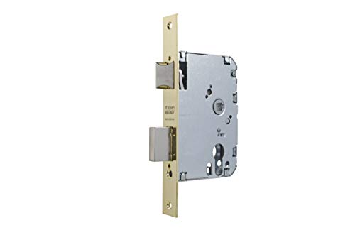 Tesa Assa Abloy 40106PHL Cerradura de embutir para puertas de madera. Entrada 60. Acabado Hierro latonado