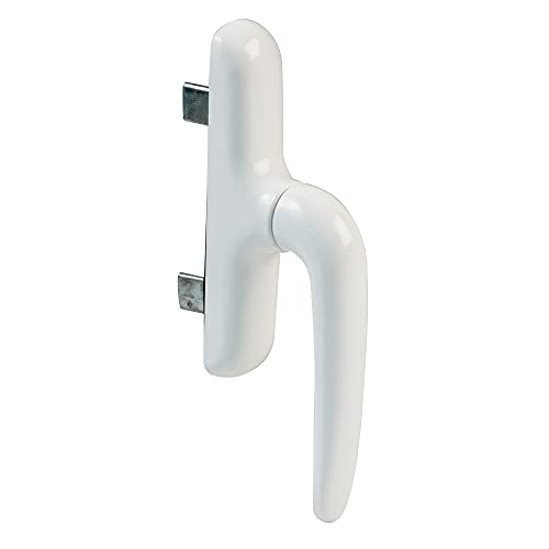 Amig - Manilla para Ventanas Practicables, Abatibles o Batientes con Base de Aluminio y Cubierta de PVC en Color Blanco con Atornillado Oculto | 172 x 27 mm · Altura 59 mm · Sin cuadradillo