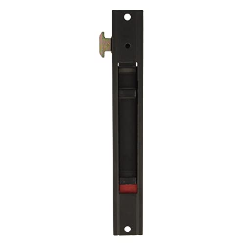 amig - Cierre de Embutir para Ventanas y Puertas Correderas de Aluminio Mod.3600, Cerradura de Gancho para Empotrar, De Aluminio Acabado en Negro, Medidas: 174 x 23 mm
