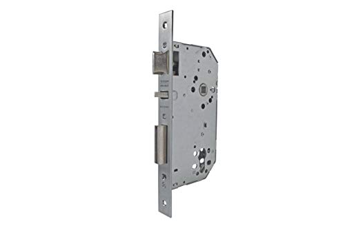 Tesa Assa Abloy 403040HN Cerradura De Embutir Para Puertas De Madera Sin Cilindro Niquelado Entrada 40 mm, Frente Cuadrado 4030