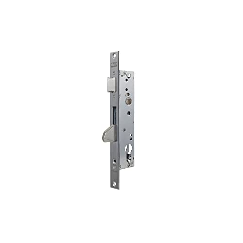 Tesa Assa Abloy 4210BE253NI Cerradura Monopunto De Caja Estrecha De Palanca Basculante Antipalanqueta Para Perfiles MetálicosInoxidable Entrada 25 mm 2210BE