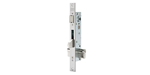 Tesa Assa Abloy 4210BE253RNI Cerradura Monopunto De Caja Estrecha De Palanca Basculante Antipalanqueta Para Perfiles MetálicosInoxidable Entrada 25 mm 2210BE