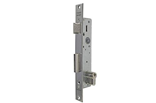 Tesa Assa Abloy 221028AI Cerradura Monopunto De Palanca Deslizante Para Perfiles Metálicos Inoxidable Entrada 20 mm 2210