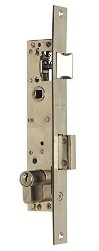 Tover M3020AI5, Cerrad. metal c/resbalón palanca deslizante 20x85mm cil. 2F5-60mm (30-30) inox. satin.