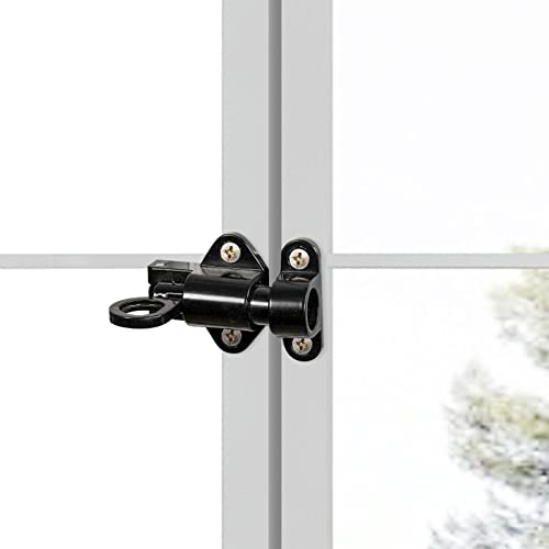 Tytlyworth Bloqueo automático de resorte – Cerradura corredera de seguridad para puerta, pestillo de cierre automático, anillos de aleación de aluminio, pestillo de resorte para puerta de ventana