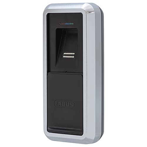 ABUS HomeTec Pro CFS3100 - Escáner de Dedo con Bluetooth para Abrir la Puerta de casa (con Capota, para el accionamiento de Cerradura de Puerta HomeTec Pro Bluetooth® CFA3100), Color Plateado