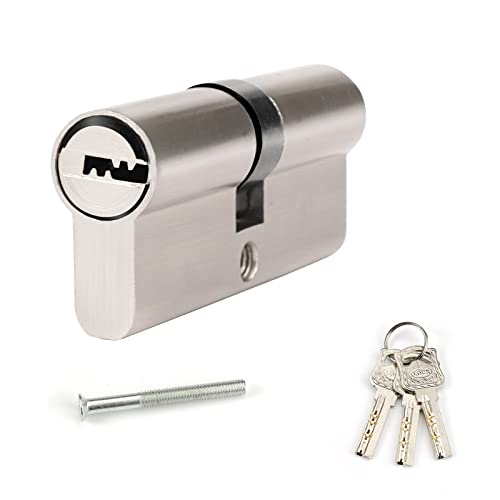 Bombin Cerradura Seguridad 35 X 35 mm Antitaladro Bombin Doble Embrague Cerradura Antirrobo Mejor Bombin De Seguridad, Observe La Longitud De La Palanca Del Cilindro De La Cerradura