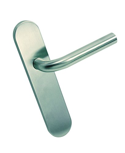 AYR 6123 Manilla con placa, acero inoxidable