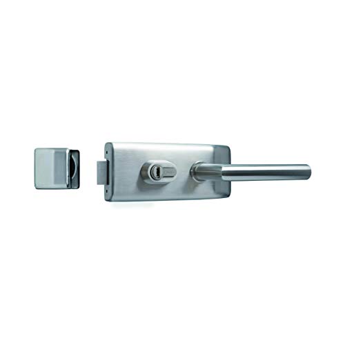 Tesa Assa Abloy CVETE5CMIS - Manilla para puertas de cristal Roseta a Mano Izquierda, Inoxidable