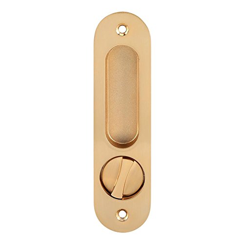 Cerradura de puerta corredera con llaves, cerraduras invisibles para puertas de madera antirrobo, juego de cerradura de puerta de madera para muebles de granero, adecuado para baño, armario, cocina,