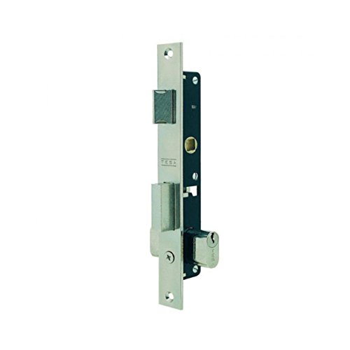 Tesa Assa Abloy 222012NM Cerradura Monopunto De Palanca Deslizante Para Perfiles Metálicos Niquel Mate Entrada 11.5 mm 2220