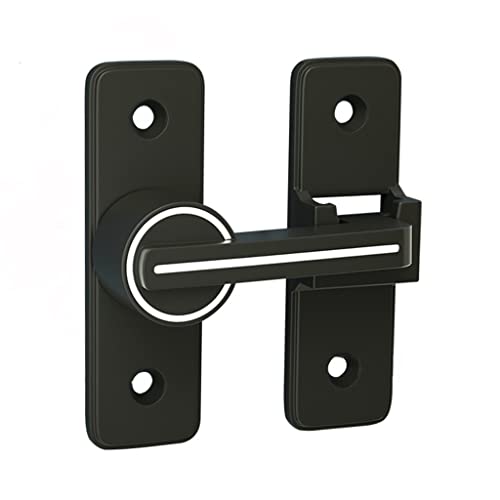 Luminoso Cerradura Pestillo para Puerta Corredera Interior, 180 Grados Cerrojo y Pestillo para Tornillo de Bloqueo de Puerta Seguridad, ​para Valla de Madera, Puerta y Ventana, Exterior (180 Grados)