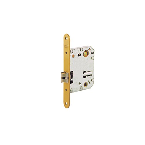 Tesa Assa Abloy 134US5RHL Picaporte Unificado Para Puertas de Madera Latonado Entrada 50 mm, Frente Redondo 134US