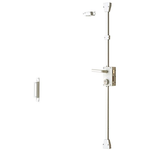 BRICARD 74622 Serie 74 Cerradura Vertical Multipoints 3 Puntos, Blanco