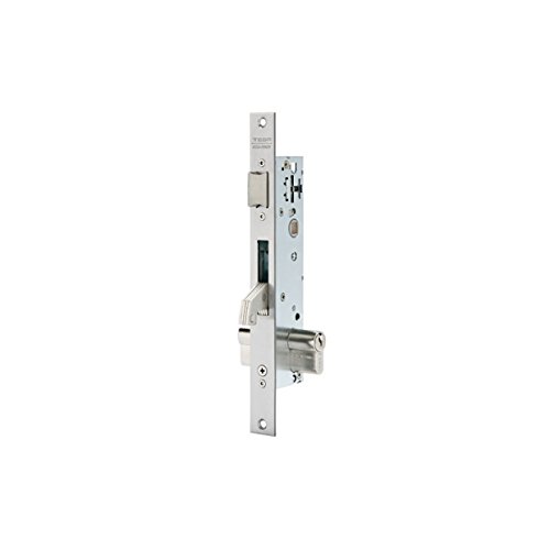 Tesa Assa Abloy 2240BE203AI Cerradura Monopunto De Caja Estrecha De Palanca Basculante Gancho Reforzado Para Perfiles Metálicos Inoxidable Entrada 20 mm 2240BE