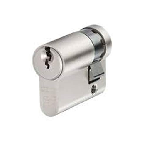 iseo cerraduras 820930109 iseo F5 de medio descentralizado 40 mm 30 – 10 monoprofilo NIQUELADO Clave 5spine Grande leva DIN 8 posiciones, Silver