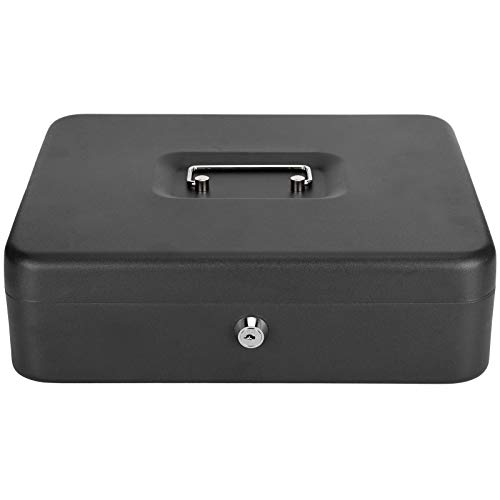 Cajón de la caja registradora, caja de efectivo con cerradura de seguridad portátil 4 billetes + 5 monedas para el punto de venta