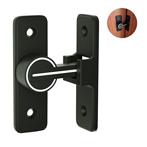 Luminoso Cerradura Pestillo para Puerta Corredera Interior, 90 Grados Cerrojo y Pestillo para Tornillo de Bloqueo de Puerta Seguridad, ​para Valla de Madera, Puerta y Ventana, Exterior (90 Grados)