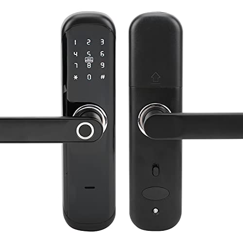 Cerradura de puerta inteligente teclado cerradura electrónica con manija cerradura de puerta de entrada sin llave para hotel, puerta de entrada, hogar