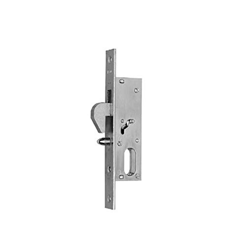 Iseo Cerradura Ponerse entrada 20 mm frontal cromado 160 x 16 x 3 mm serramenti metálicos Cilindro ovalado gancho luz conducción 18 mm