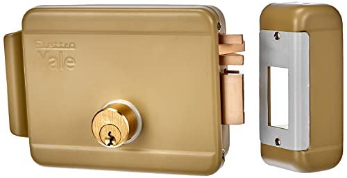 Cerradura eléctrica de sobreponer para puertas Art. 680 con pestillo azionabile retraído externo y retraído interno tramite Llave, a distancia mediante impulso eléctrico de bajo voltaje (10 W-12 V). Acabado Acero Galvanizado y barnizado. controbocchetta Incluye, CI