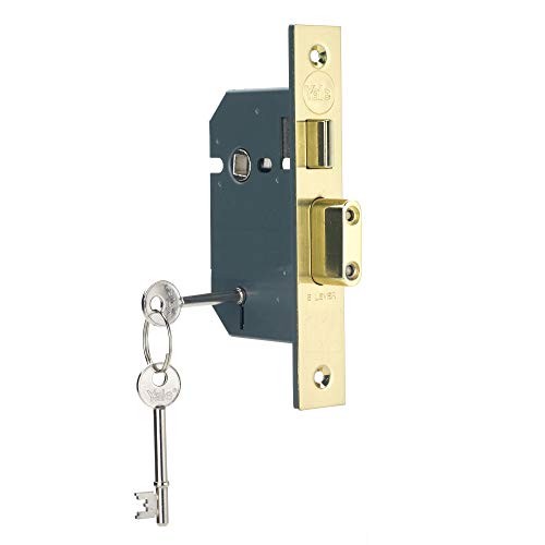 Yale Locks PM550PB25 - Cerradura encastrable (5 Puntos, 6,7 cm), Color latón Pulido [Importado de Reino Unido]