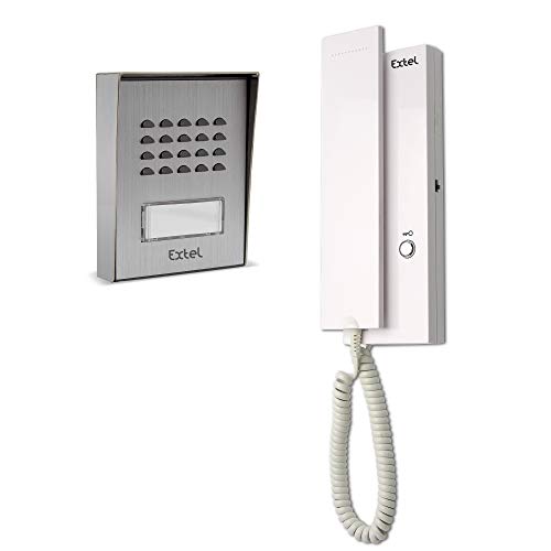 Extel 710019 Telefonillo de 2 hilos, 12V, Blanco