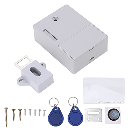 Cerradura de gabinete RFID Cerraduras electrónicas NFC inteligentes Juego de cerradura de gabinete electrónico invisible Juego Cerradura de bricolaje oculta para gabinete de madera Cajón Despensa Entr