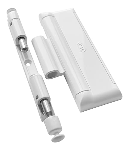 CAL DOUBLEX XL, para seguridad de puerta y ventana, protección contra robos, cerradura de ventana - 2 pestillos de acero