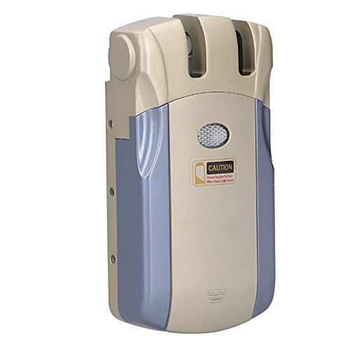WAFU 019 Kit de cerradura de control remoto, cerradura de puerta inalámbrica de aleación de zinc, cerradura electrónica inteligente con 4 controles remotos