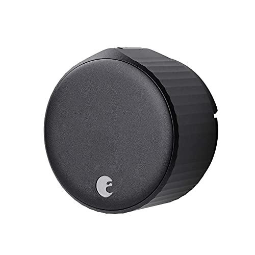 Agosto Wi-Fi, (4ª generación) Smart Lock – Se adapta a tu cerrojo existente en minutos, negro mate