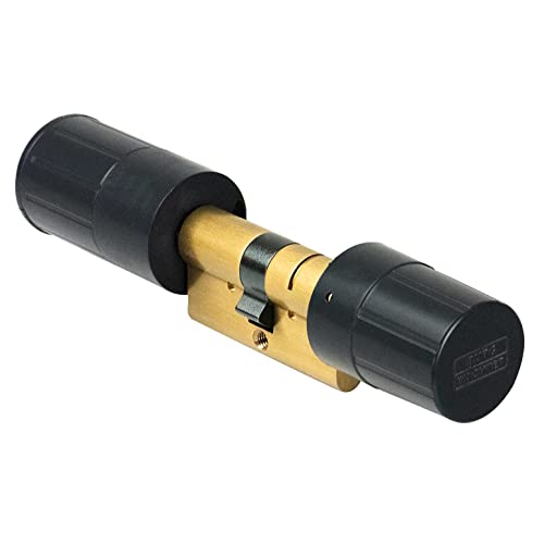 Burg Wächter SecuENTRY Home - Cilindro para cerradura electrónica de puerta con aplicación o mando a distancia para puerta de casa, ENTRY Home 5000 CYL, color negro