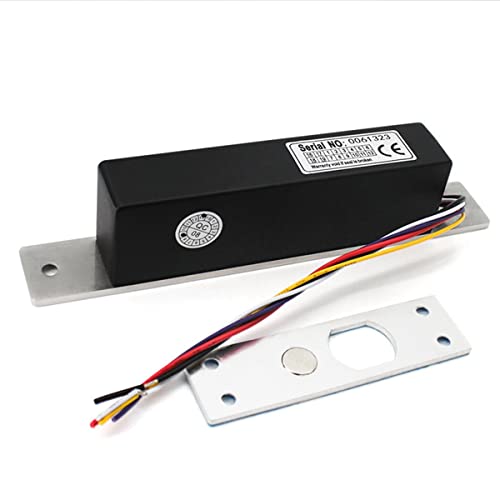 KELING Cerradura MagnéTica EléCtrica 5 Cables DC12V NC/NO Salida Temporizador Cerradura de Puerta de Embutir Caja de Seguridad Perno de Seguridad Cerradura de Puerta de Embutir