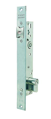 Tesa Assa Abloy 4219253NI Cerradura Monopunto De Palanca Basculante Para Perfiles metálicos Inoxidable Entrada 25 mm 2219