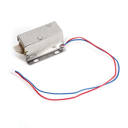 DC 12V 0.6A Conjunto de cerradura electromagnética de solenoide de tamaño pequeño para cerradura de puerta de gabinete con cerradura Electirc.