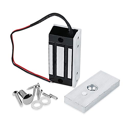 GXY ML60 60 KG/132 lbs Cerradura electromagnética Control de acceso Cerradura magnética electrónica DC12V Fail Safe NC Mini Cerradura de puerta pequeña para sistema de seguridad eléctrico