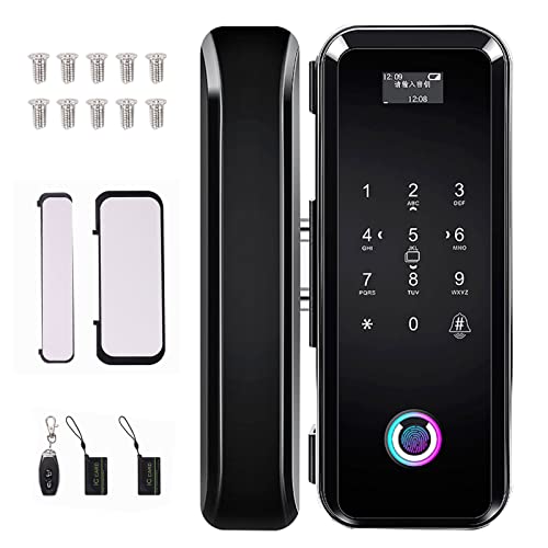 Smart Door Lock Touch, 4 en 1 Wireless Fingerprint Door Lock Control remoto, tarjetas IC y contraseña, cerraduras de puerta sin llave Cerradura de puerta de entrada y cerraduras de teclado