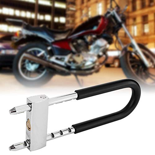 Candado en U antirrobo, candado en U para Bicicletas, Amplia aplicación Acero y PVC para cerraduras de Puertas de Vidrio Productos antirrobo Candados para Bicicletas Dispositivos de Bloqueo