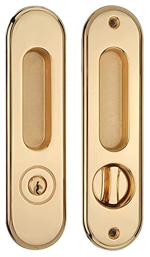 Manijas de puerta Hardware Cerradura de puerta corrediza con llaves Manija de puerta oculta Tiradores de puerta interior Cerradura Habitación antirrobo Cerradura de puerta de madera Herrajes for muebl