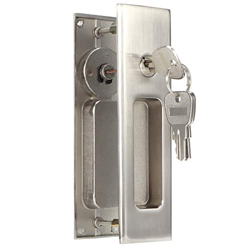 Cerradura de puerta corredera, manija, cerradura de puerta, cerradura de puerta de baño, herrajes duraderos, aleación de zinc, balcón para puerta de baño(#2)