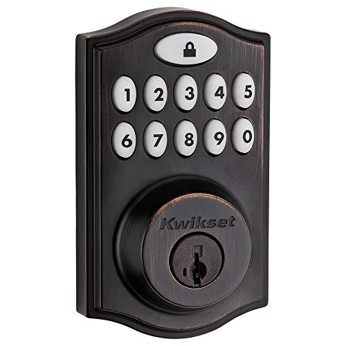 Kwikset 99140-024 SmartCode 914 - Cerradura inteligente tradicional, bronce veneciano