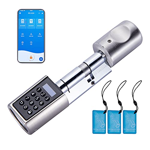 WELOCK PCB01 Cerradura inteligente,Cerradura electrónica con Contraseña y Bluetooth,Tarjeta RFID, Fácil de Instalar