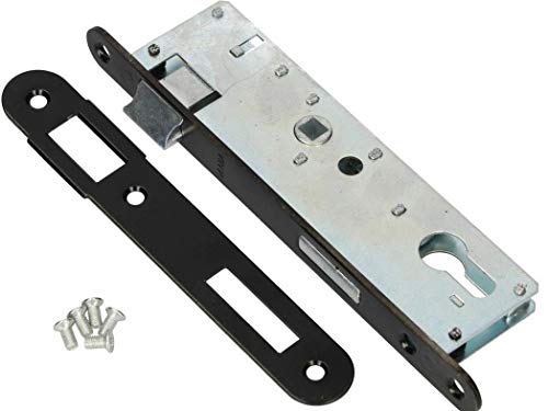 KOTARBAU Cerradura de embutir (72/34 PZ, galvanizada, izquierda y derecha, para puerta de interior y exterior, cerradura de seguridad (izquierda)