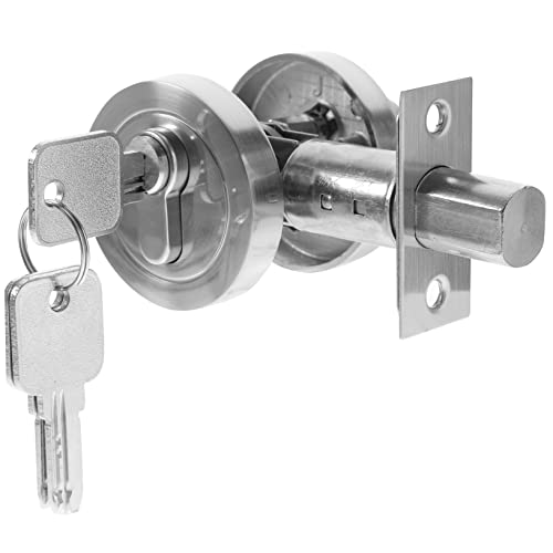 DOITOOL Cerradura De Cerrojo Perilla De Con Cerradura Cerrojo De Un Lado Perilla De De Entrada Con Llave Cerrojos De Un Solo Cilindro Cerradura De La