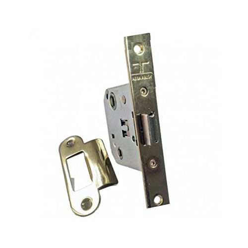 Tesa Assa Abloy - Cerradura de doble cerrojo para alto tráfico, 2004U, Frente Cuadrado, Inoxidable