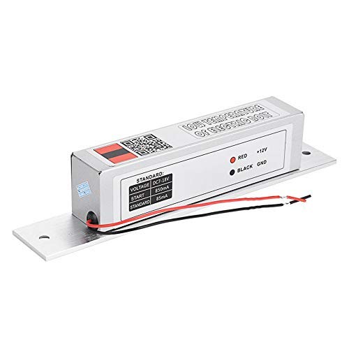 Cerradura Eléctrica Empotrada, Cerradura de Cerradura de Mortaja Eléctrica, Cerradura de Cerrojo de Baja Temperatura, Modo NC para Control de Acceso de Puerta, Cerradura Eléctrica Empotrada