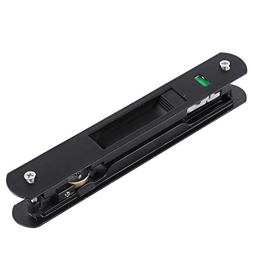 Cerradura de Puerta Corrediza, Cerradura de Gancho de Ventana de Puerta Corrediza Cerradura de Puerta Móvil Moderna Cierre de Cerradura de Doble Cara para el Hogar